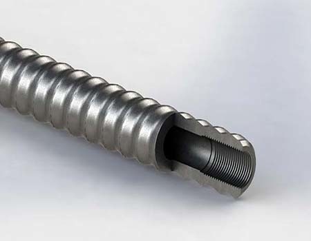 T40 Matkap Delikli Boş Ankraj Çubuğu 40mm 3m 4m 40Cr 660KN